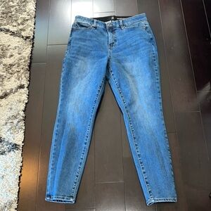 New York & Co. High-Waisted Skinny Jeans - Dark Wash —Size 12